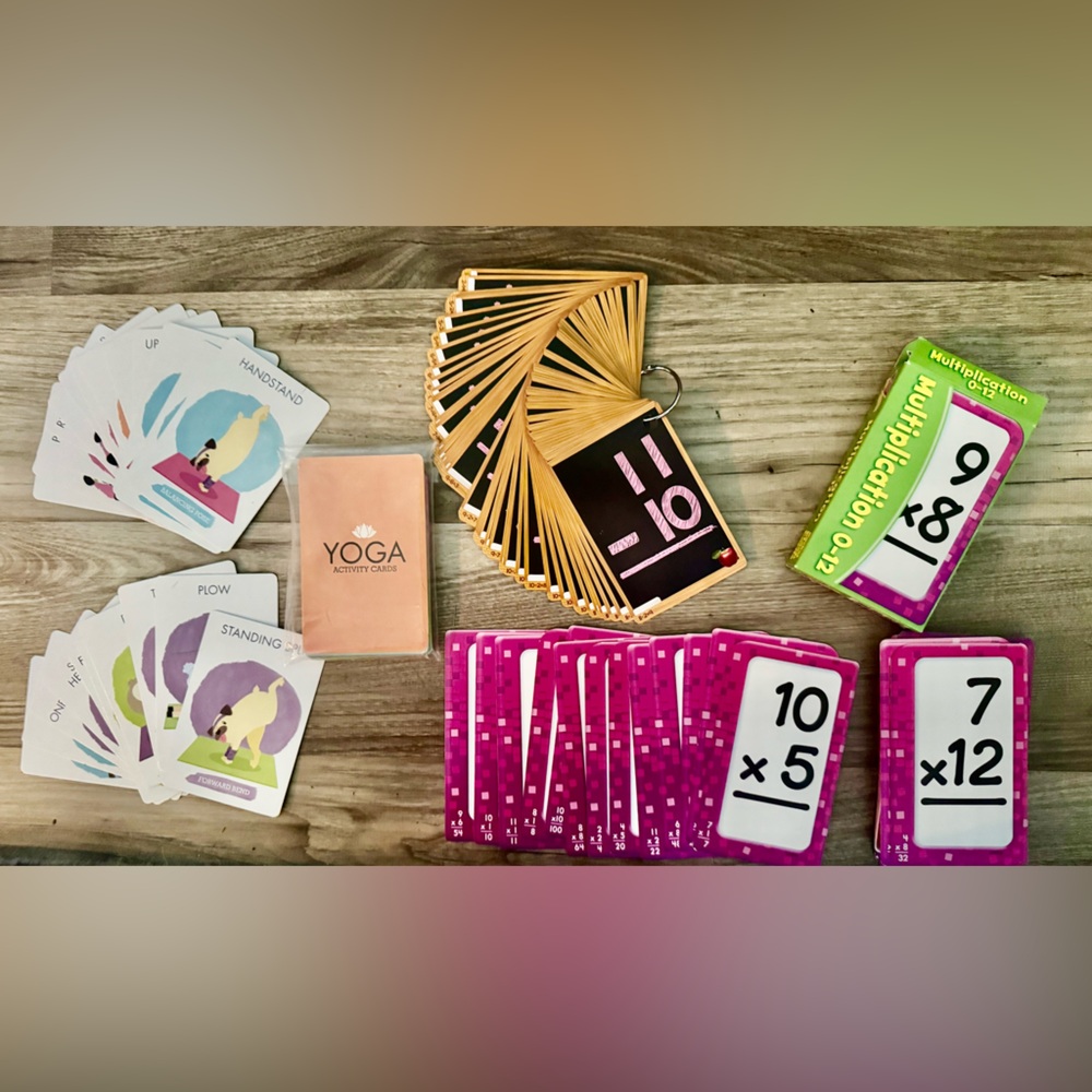 Multiples Card Games Set - Pink, Green, Black